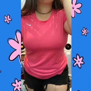 Pink Nike athletic shirt